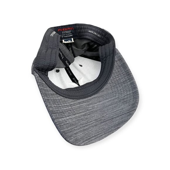 Hyrley Nike Dri-Fit Fitted Embroidered Grey Baseball Cap Size L-XL - Picture 8 of 8